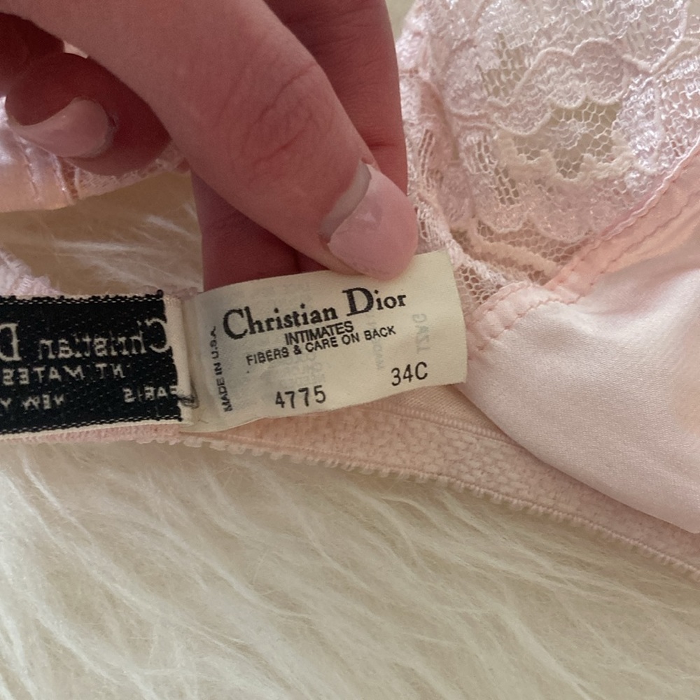 Vintage Christian Dior Lace Bra - Picture 5 of 7